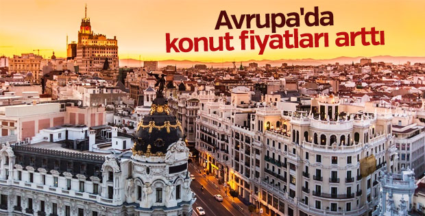 Avrupa'da konut fiyatları arttı