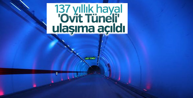 137 yıllık hayaldi: Ovit Tüneli ulaşıma açıldı