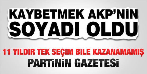 Ortadoğu gazetesinden AK Parti manşeti