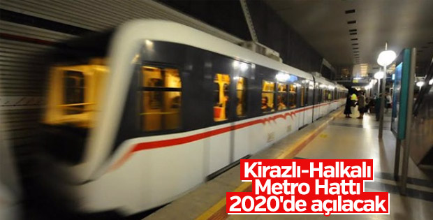 Kirazlı-Halkalı Metro Hattı'nda çalışmalar sürüyor