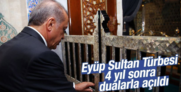 Eyüp Sultan Türbesi ziyarete açıldı