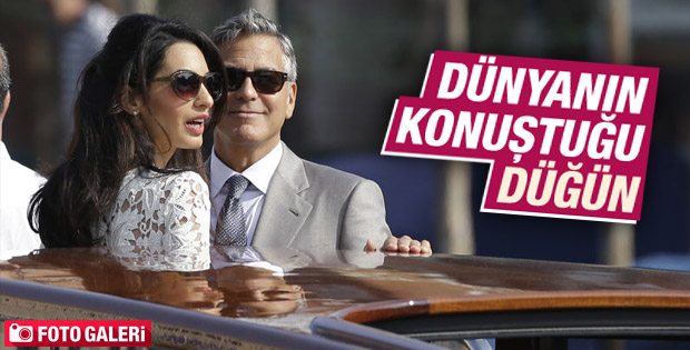 George Clooney'nin düğününe Hollywood akın etti