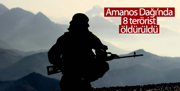 Hatay'da 8 terörist öldürüldü