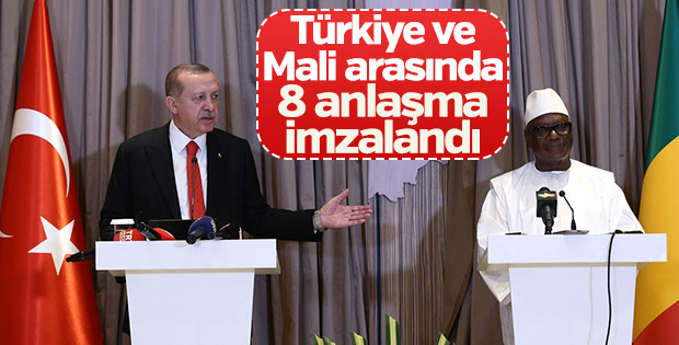 Türkiye ile Mali arasında 8 anlaşma imzalandı