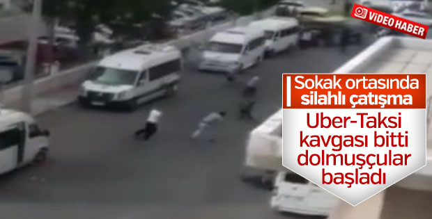 Gaziantep'te dolmuş şoförleri silahlı kavga çıkarttı