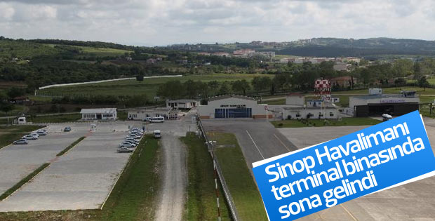 Sinop Havalimanı terminal binasında sona gelindi