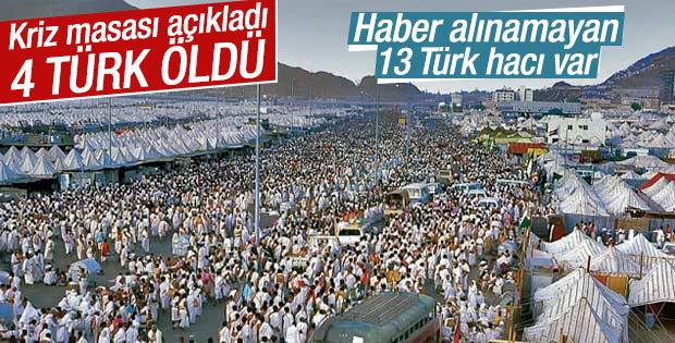 Mina'daki faciada 4 Türk hacı adayı hayatını kaybetti