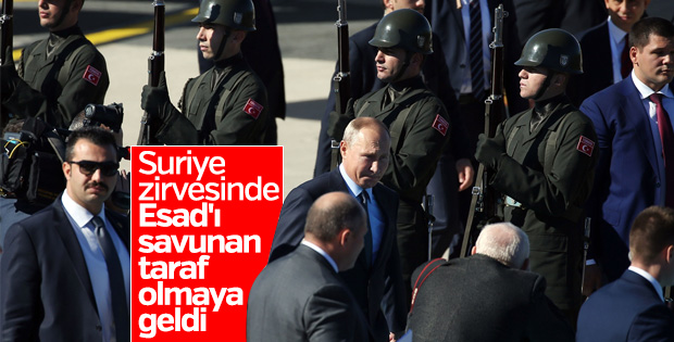 Putin, Suriye zirvesi için İstanbul'da