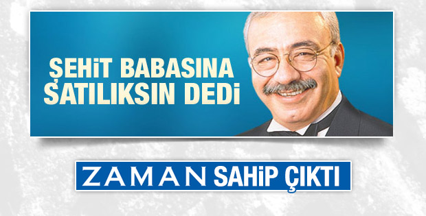 Şehit ailelerine hakaret eden yazara Zaman'dan destek