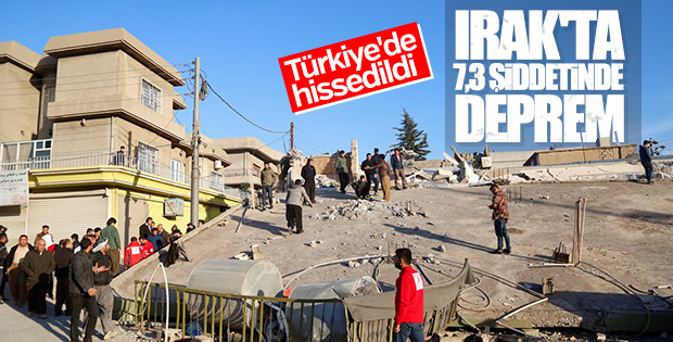 Irak 7,3 büyüklüğünde sallandı