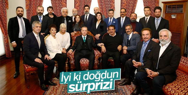 Sanatçılar Erdoğan'ın doğum gününü kutladı