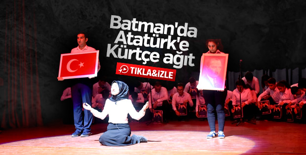 Batman'da Atatürk, Kürtçe ağıt yakılarak anıldı