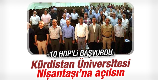 Diyarbakır'da Kürdistan Üniversitesi için başvuru yapıldı