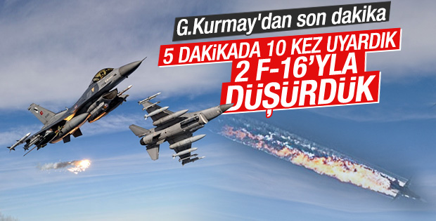 TSK'dan düşürülen Rus uçağı açıklaması