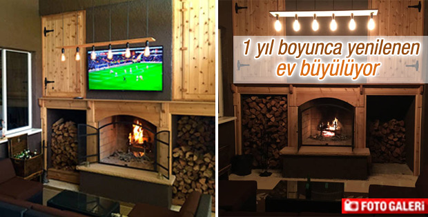 1 yıl boyunca yeniledikleri evi baştan yarattılar
