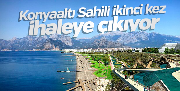 Konyaaltı Sahili ikinci kez ihaleye çıkıyor