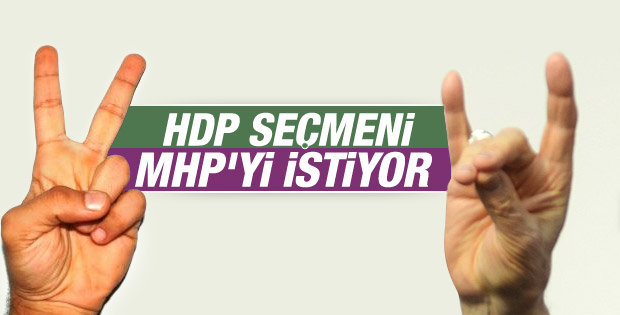 HDP'lilerin koalisyon tercihi MHP