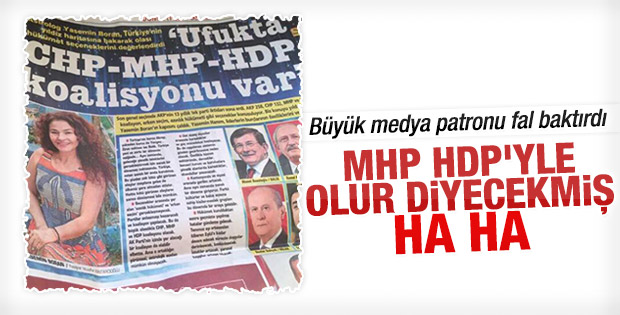 Posta'nın falında CHP-MHP-HDP çıktı