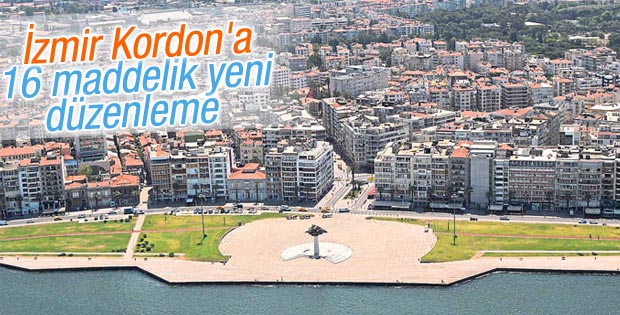 İzmir Kordon'a 16 maddelik yeni düzenleme