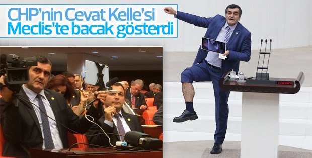 CHP'li Ali Şeker vekillere bacağını açtı