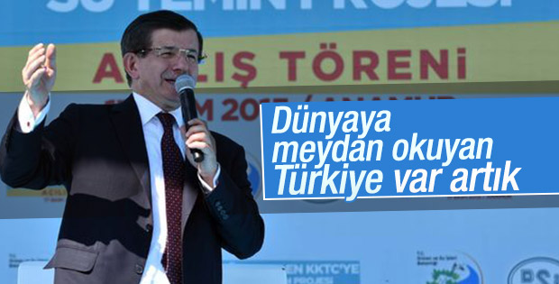 Erdoğan ve Davutoğlu Asrın Projesi'nin açılış töreninde