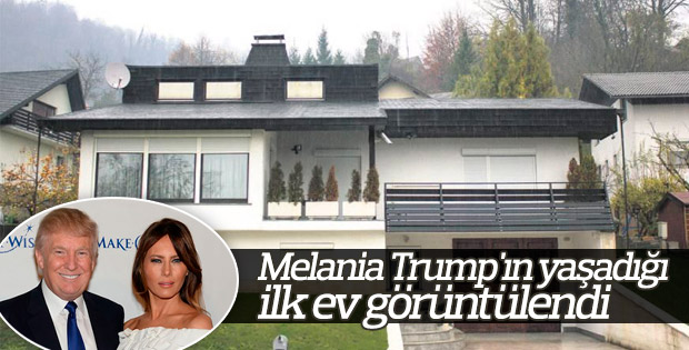Melania Trump'ın yaşadığı ilk ev görüntülendi