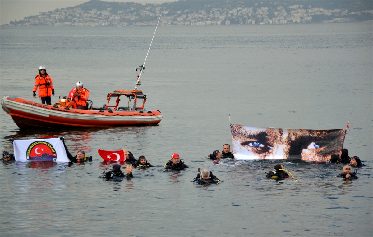 'Atatürk’ün Gözleri' tablosunu su altından yüzeye çıkardılar