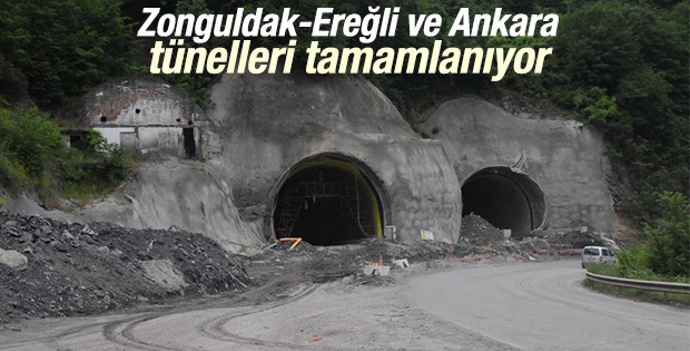 Zonguldak-Ereğli ve Ankara tünelleri tamamlanıyor