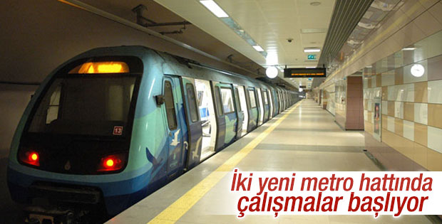 İstanbul'da iki yeni metro hattında çalışmalar hızlanıyor