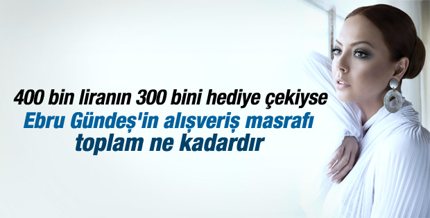 Ebru Gündeş'ten alışveriş rekoru