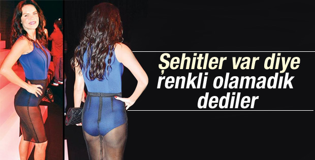Ebru Şallı'dan cesur kıyafet