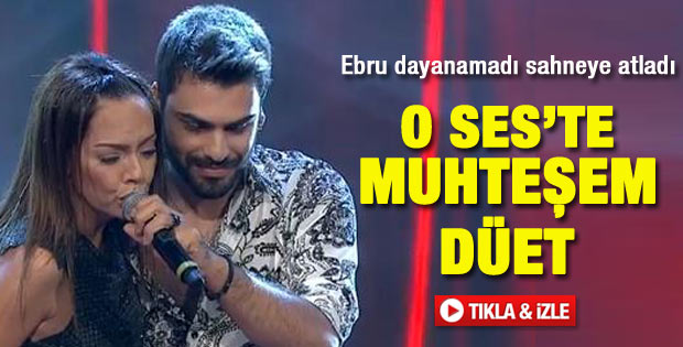 Ebru Gündeş dayanamadı sahneye atladı