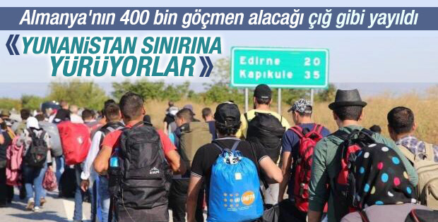 Suriyeliler Almanya'ya gitmek için Edirne'ye akın etti