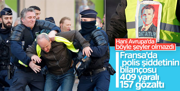 Fransa'da akaryakıt zamları protestolarında 409 yaralı