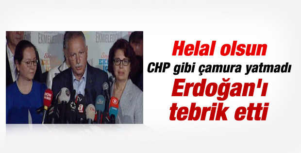 İhsanoğlu'ndan seçim sonuçlarına ilk açıklama