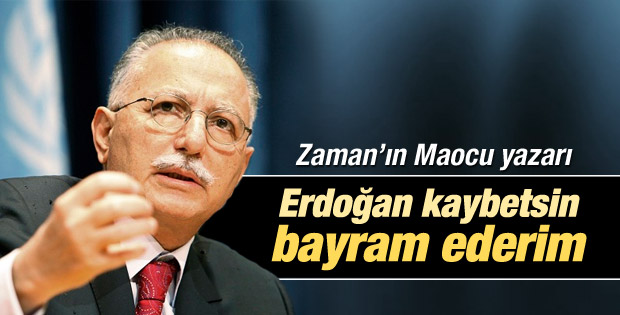 Şahin Alpay: Erdoğan kaybetsin bayram ederim