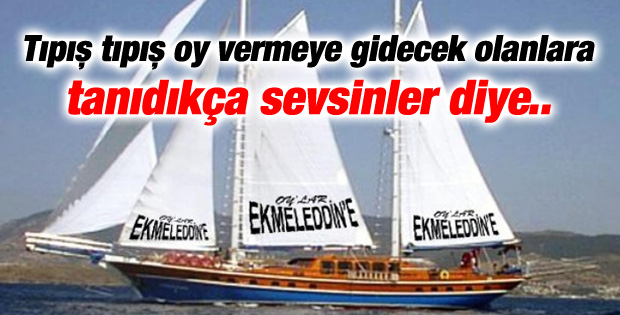Ekmeleddin İhsanoğlu için yatlı reklam