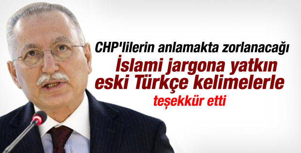 Ekmeleddin İhsanoğlu'ndan çatı açıklaması