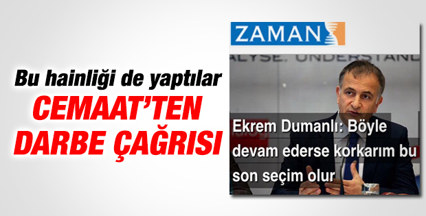 Ekrem Dumanlı'dan darbe iması