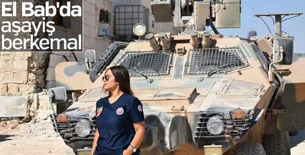El Bab'da Türk sağlık görevlisi