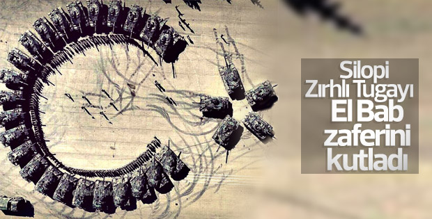 Silopi'de El Bab zaferine tanklı kutlama