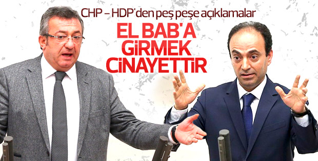 CHP ve HDP'den El Bab açıklaması