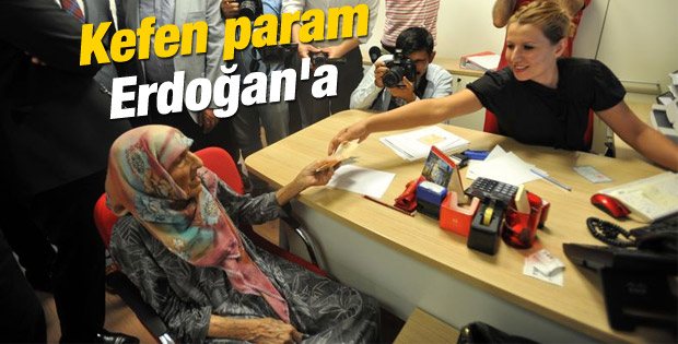 103 yaşındaki Elif Nine Erdoğan'a bağış yaptı