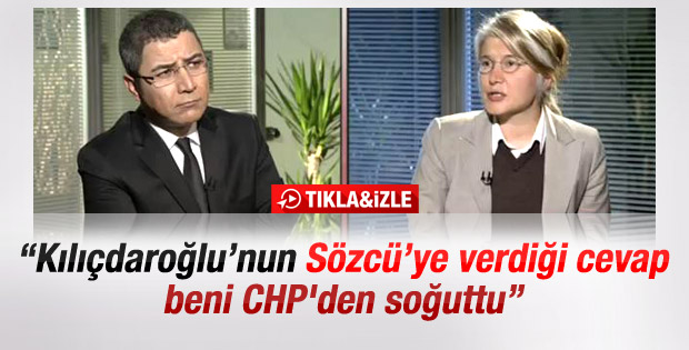 Tarhan: Kılıçdaroğlu'nun yanıtı beni CHP'den soğuttu
