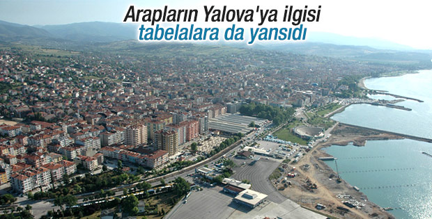 Yalova'da emlakçılar Arapça ilan asmaya başladı