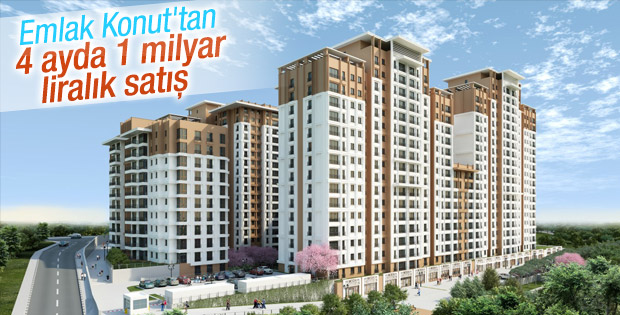 Emlak Konut'tan 4 ayda 1 milyar liralık satış