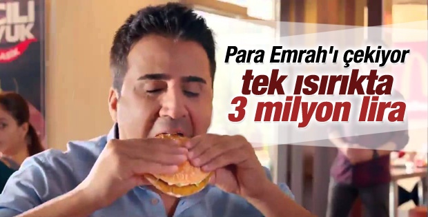 Emrah oynadığı reklamdan 2 milyon 800 bin TL aldı