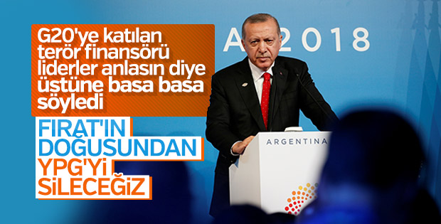 Erdoğan'dan G20'de YPG uyarısı