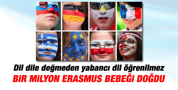 Erasmus projesi ile 1 milyon çocuk dünyaya geldi