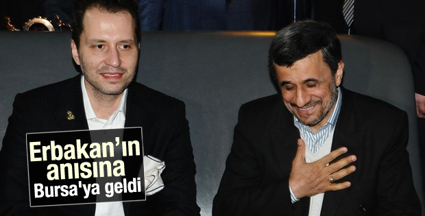 Ahmedinejad Erbakan için Bursa'ya geldi